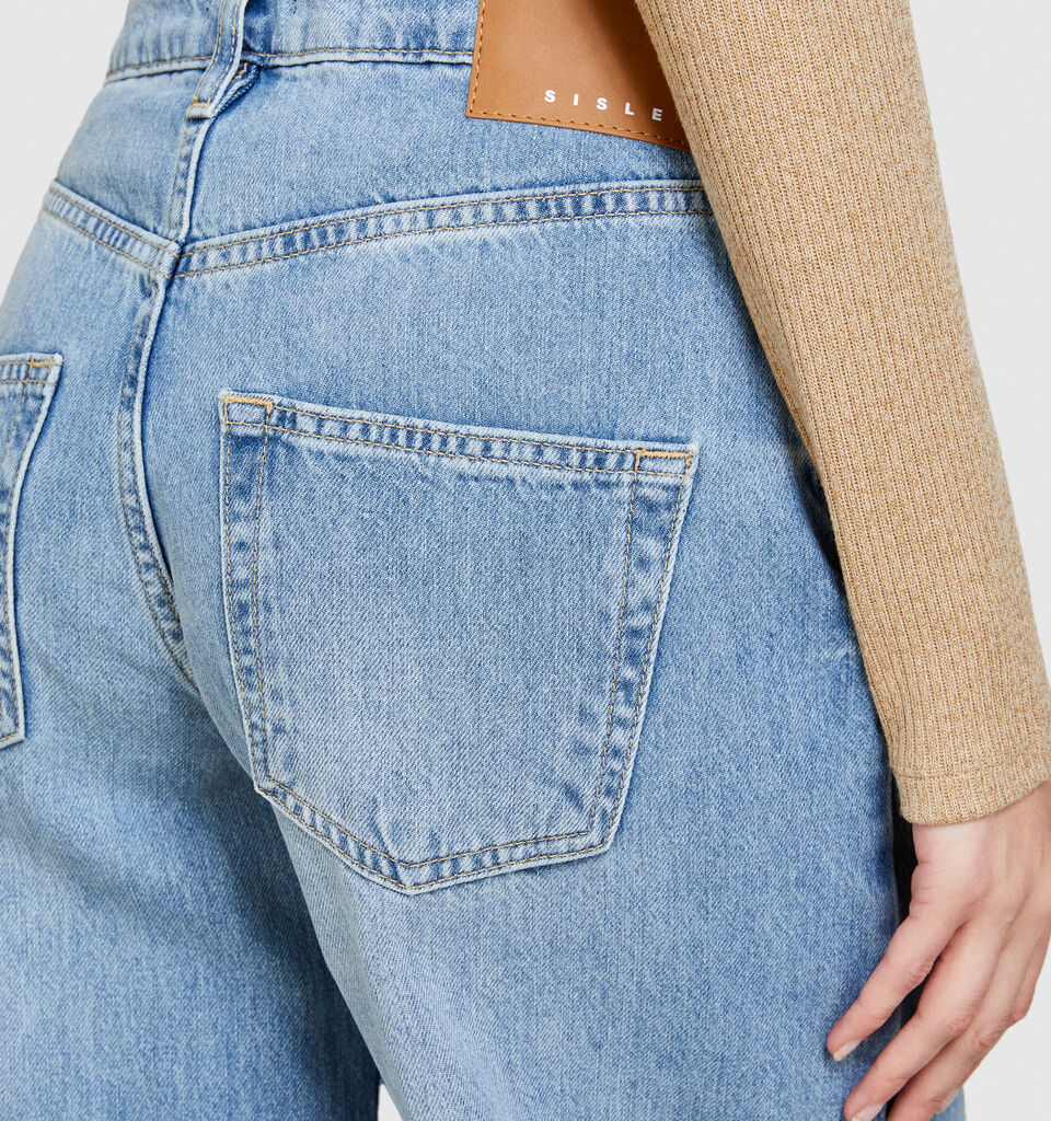 Wide leg jeans - women's palazzo jeans - Blue | Sisley image number 5